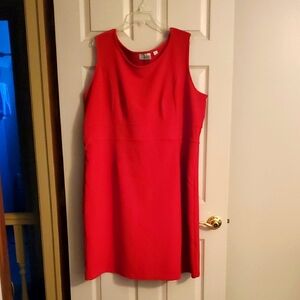 Avenue Red Sleeveless A-line Plus Size 22/24 Dress Beautiful! Worn Once!